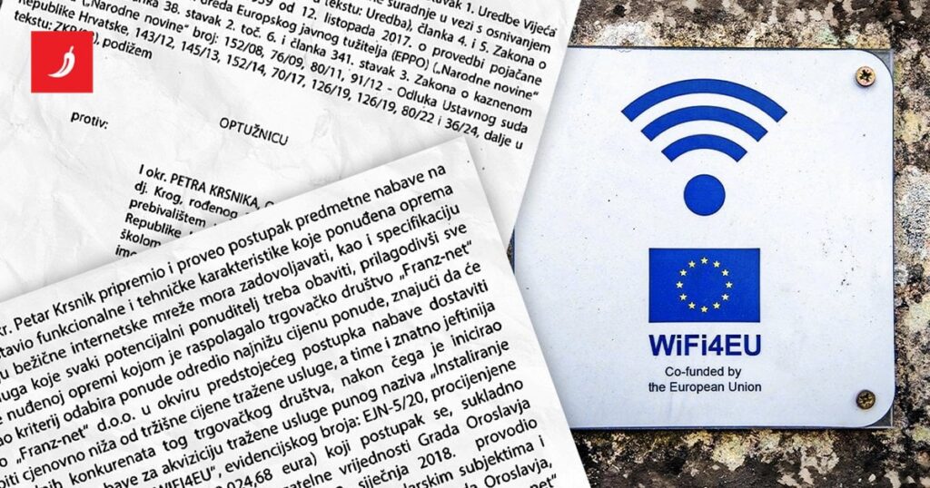 Richten Sie eine Ausschreibung für das Internet in Oroslavje ein und erzielten EU -Geld. Eine Anklage