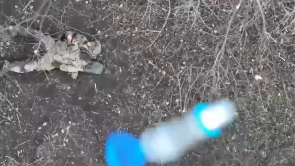 5. Bataillon der 12. Azov -Brigade setzte einen russischen Soldaten in Brand, Donetk