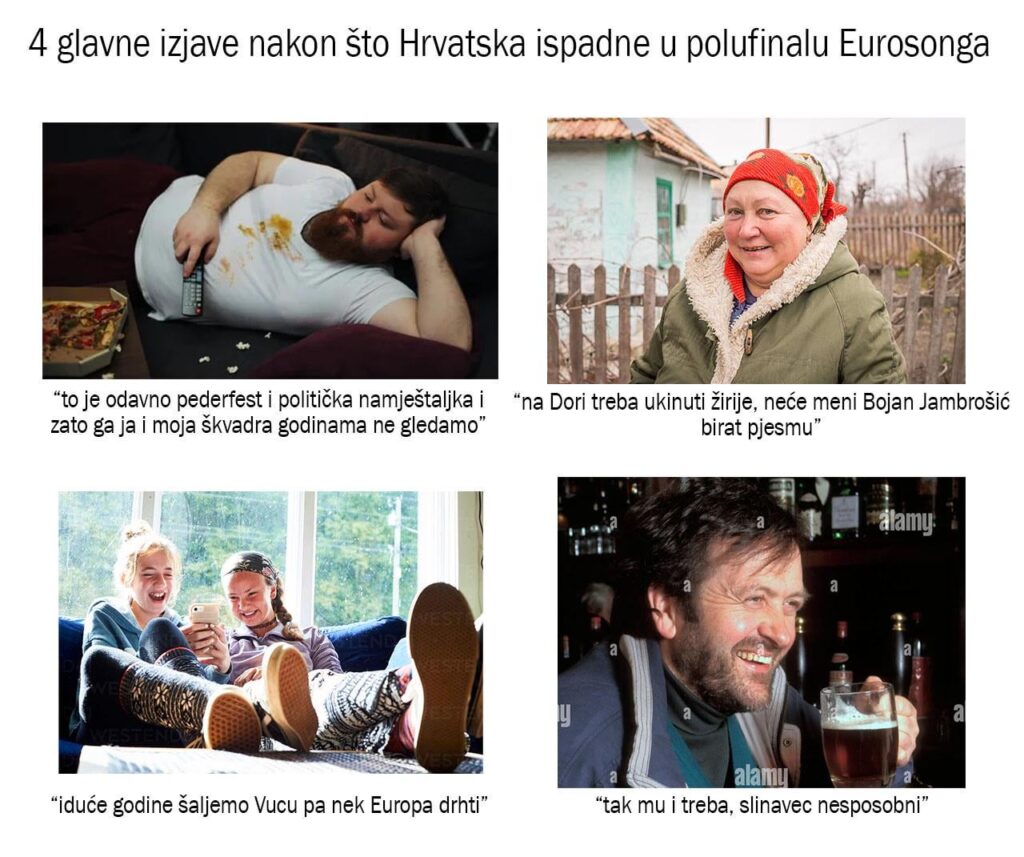 4 der Hauptaussagen, nachdem Kroatien in das Eurosong -Halbfinale gesunken ist