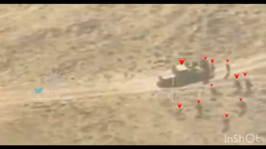 Die saudische Luftwaffe schlägt eine Reihe von Houthis im Jemen Saada
