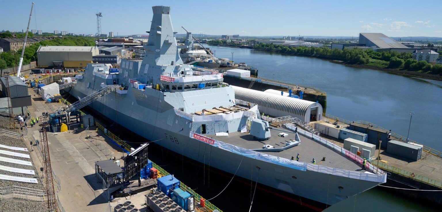 Die erste Fregatte Typ 26 der Royal Navy offiziell als HMS Glasgow bezeichnet