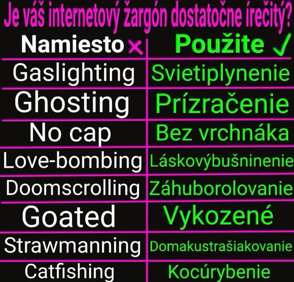 Die tschechische und die slowakische Sprache ist wunderschön, lass es uns verwenden