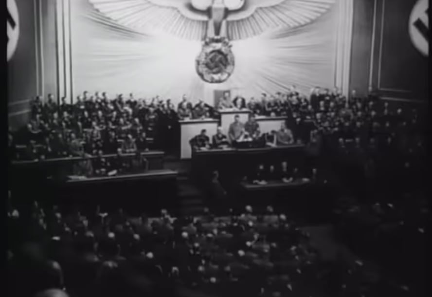 Ein Schuss, auf den Hitler Ruzvelts Liste der Länder verspottete, die Deutschland nicht angreifen sollte. (Natürlich unter ihnen Jugoslawien.)