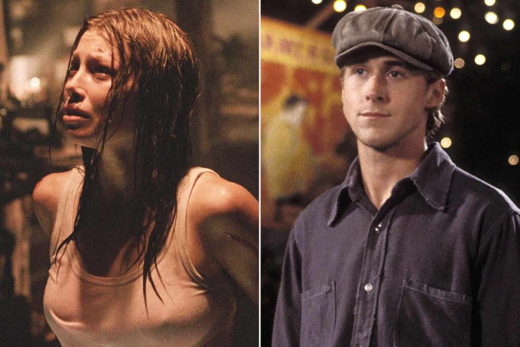 Jessica Biel erinnert sich an das Vorsprechen für das Notizbuch mit Ryan Gosling, während er mit Blut bedeckt ist: "Es war sehr seltsam".