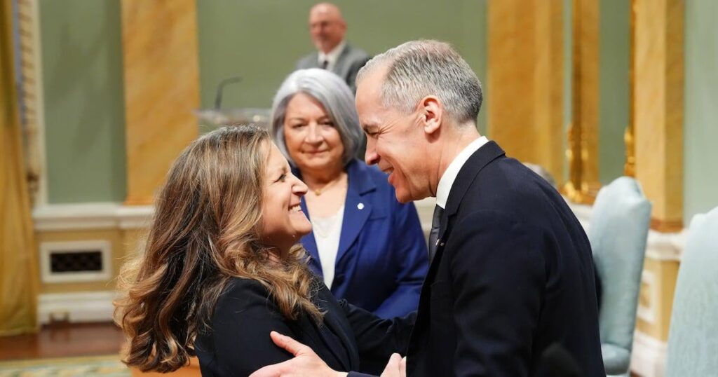 Freeland Out, mehr als die Hälfte des Carney -Schranks wird neue Gesichter sein: Quellen