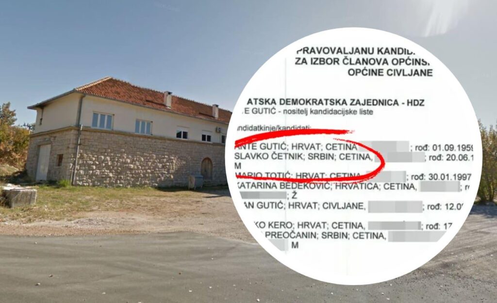 Der Serb Chetnik steht in der Gemeinde Dalmatia auf der HDZ -Liste. Die serbischen Portale wurden angekündigt