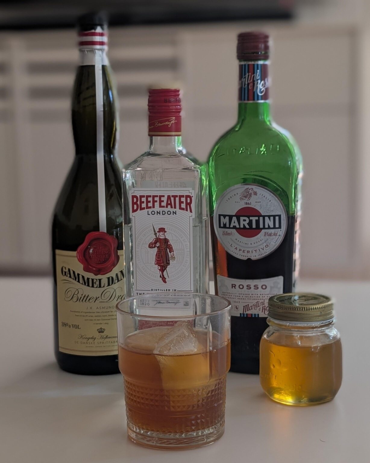 Dänische Wendung auf Negroni