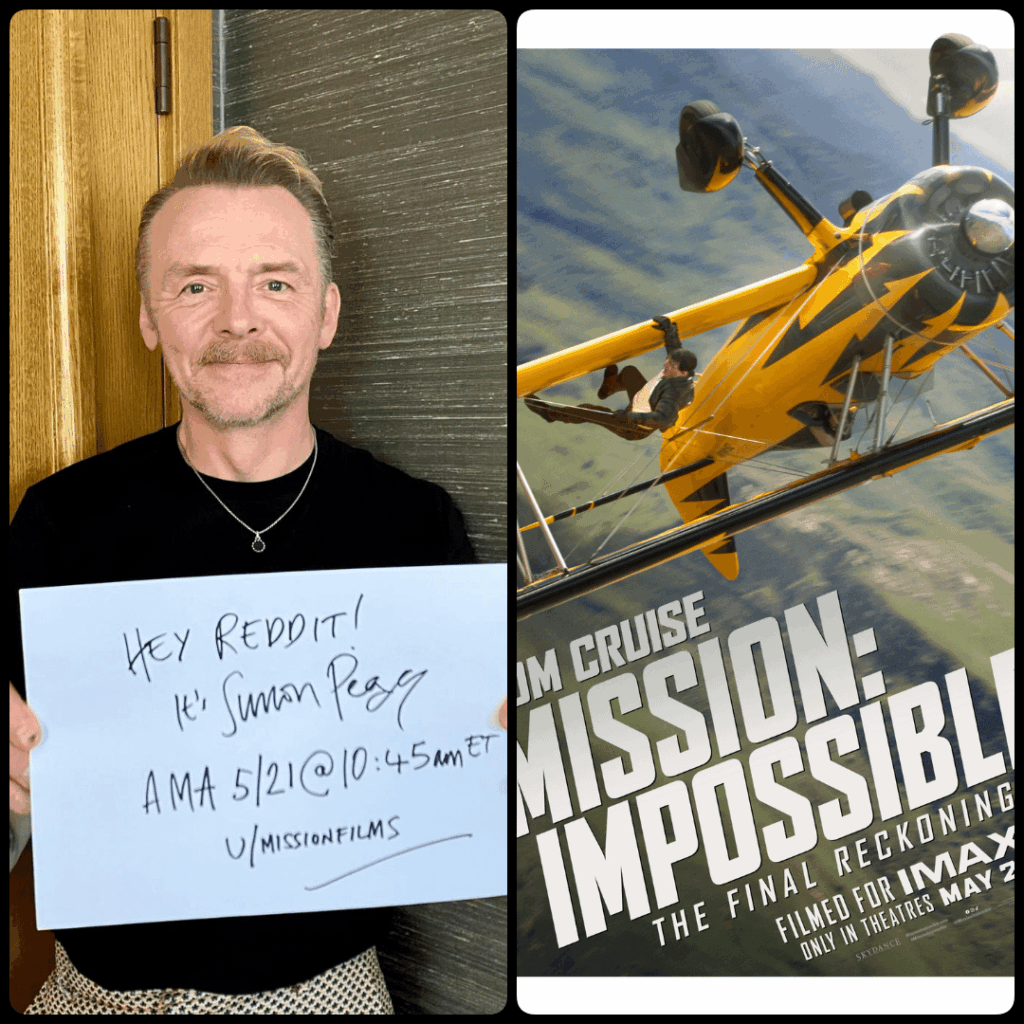 Simon Pegg, englischer Schauspieler und Comedian von ‚Mission Impossible‘, ‚Hot Fuzz‘, ‚Star Trek‘, ‚Shaun of the Dead‘, ‚The World’s End‘ und vieles mehr macht eine AMA/Q & A in/r/Filme. Es ist jetzt live und er wird am Mittwoch um 10:45 Uhr ET zurück sein, um Fragen zu beantworten. Simon Pegg, englischer Schauspieler und Comedian von 'Mission Impossible', 'Hot Fuzz', 'Star Trek', 'Shaun of the Dead', 'The World's End' und vieles mehr macht eine AMA/Q & A in/r/Filme. Es ist jetzt live und er wird am Mittwoch um 10:45 Uhr ET zurück sein, um Fragen zu beantworten.
