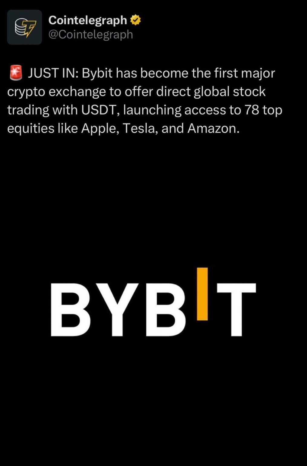 Bitbit ist die erste große Krypto -Börse, die den direkten globalen Aktienhandel mit USDT anbietet und Zugang zu 78 Top -Aktien wie Apple, Tesla und Amazon auf den Markt bringt