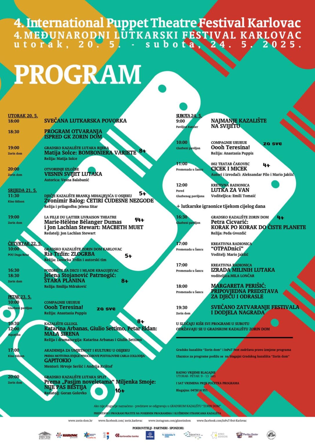 4. Internationales Puppenfestival in Karlovac (20. bis 24. Mai)