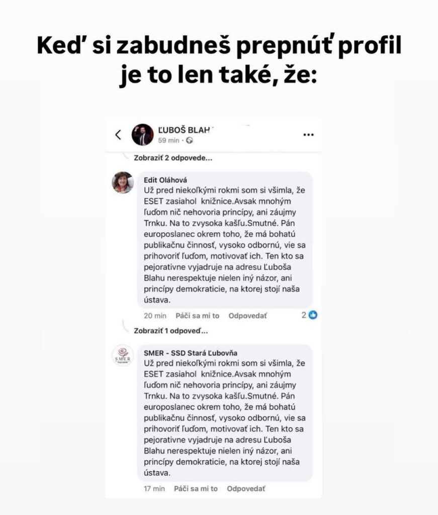 Wenn Sie vergessen, das Profil zu wechseln