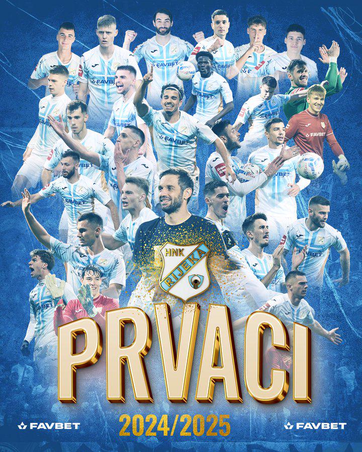 Rijeka ist der kroatische Champion, indem Sie Slaven Belupo 2: 0 besiegen.