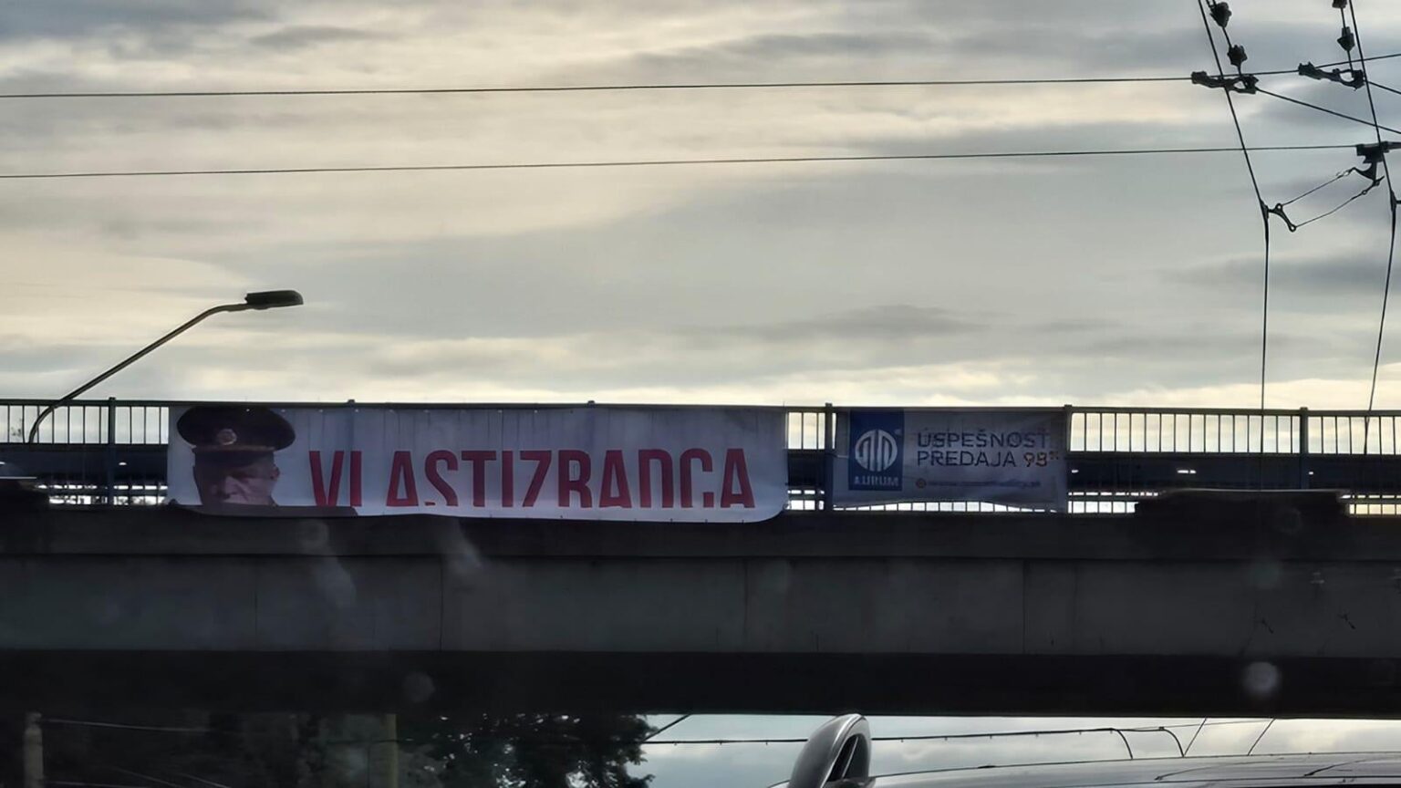 Premierminister auf der Brücke in Košice