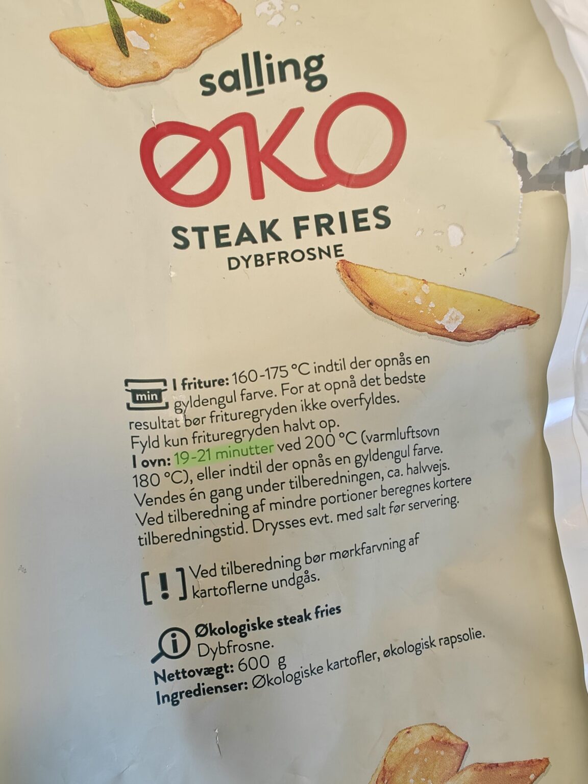 Warum steht diese Lüge auf allen französischen Pommes -Taschen in Dänemark? Warum steht diese Lüge auf allen französischen Pommes -Taschen in Dänemark?
