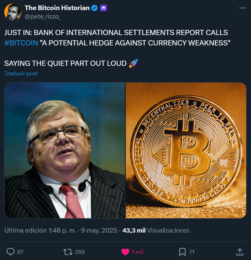 Der Bericht der Bank of International Siedlungen nennt Bitcoin "eine potenzielle Absicherung gegen Währungsschwäche" - und sagt, dass der ruhige Teil laut ist