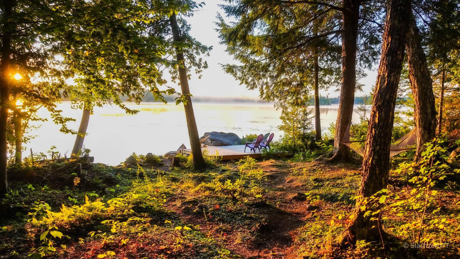 Sonnenaufgang am See (OC)