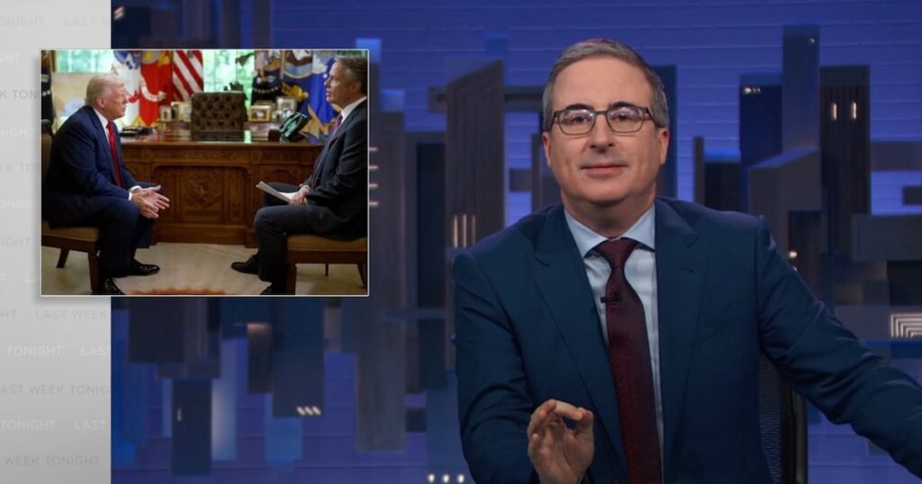 John Oliver schlägt einen neuen Ansatz zur Befragung von Trump vor