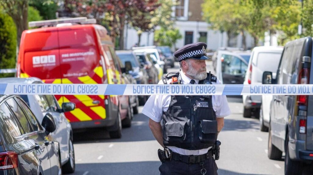 Die Polizei untersucht das Feuer im Haus von Keir Starmers Haus in Nord -London
