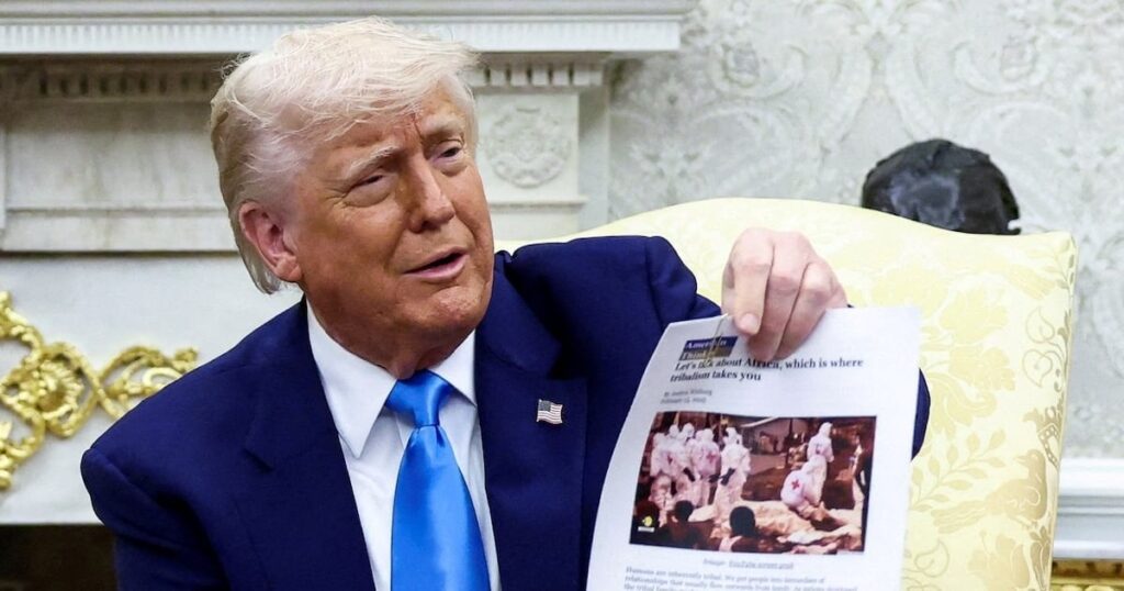 Requisiten, die Trump im Oval Office Rant benutzt haben