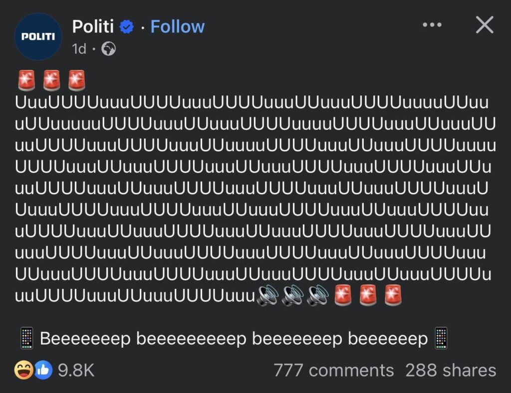 Ist alles in Ordnung mit der dänischen Polizei?