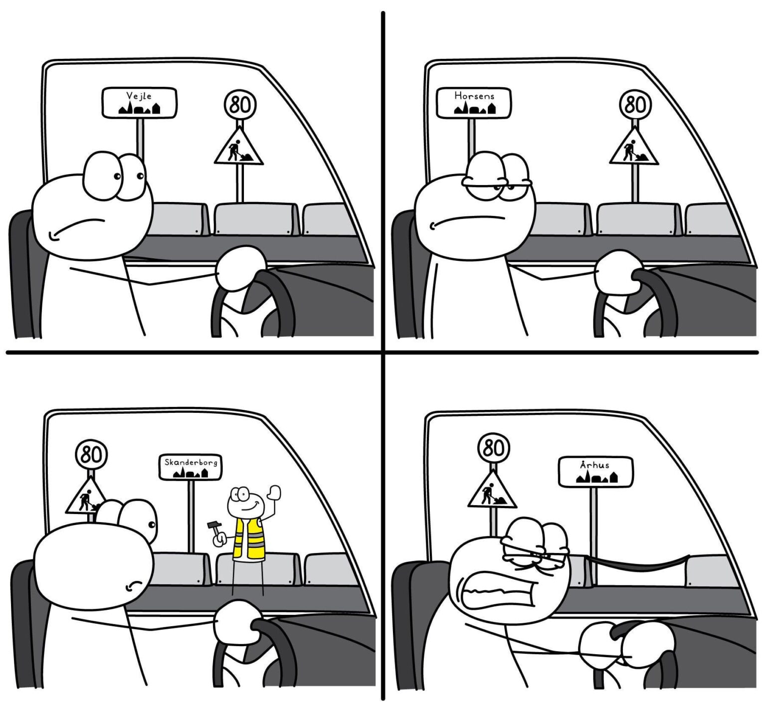 Beim Fahren auf E45