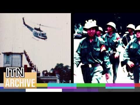 Fall von Saigon | Seltene Filmmaterial der US -Botschaft Airlift und NVA -Übernahme (1975)