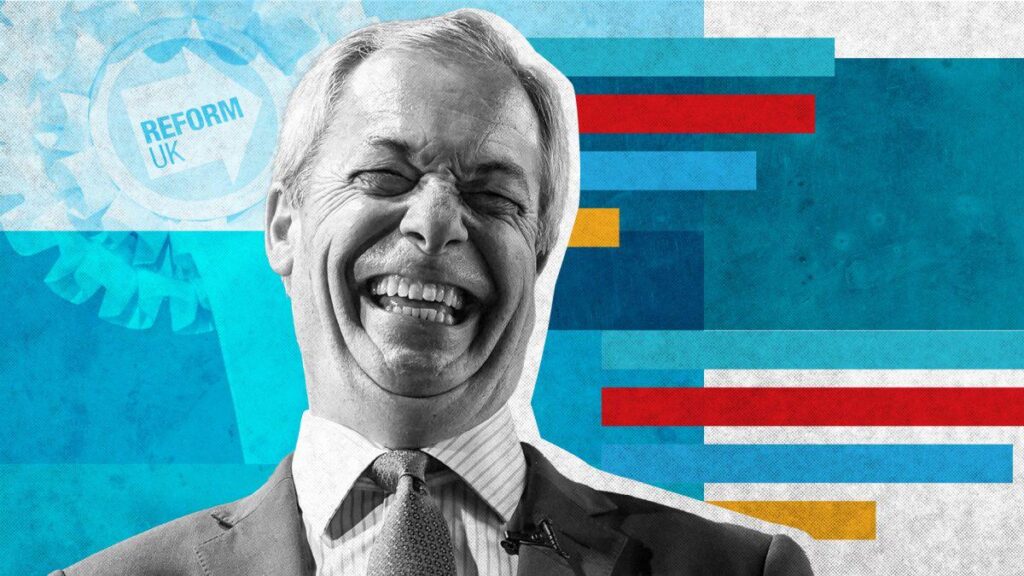 Reform nimmt Rekordvorsprung von 10 Punkten gegen Labour - Steigerung der Premierhoffnungen von Farages