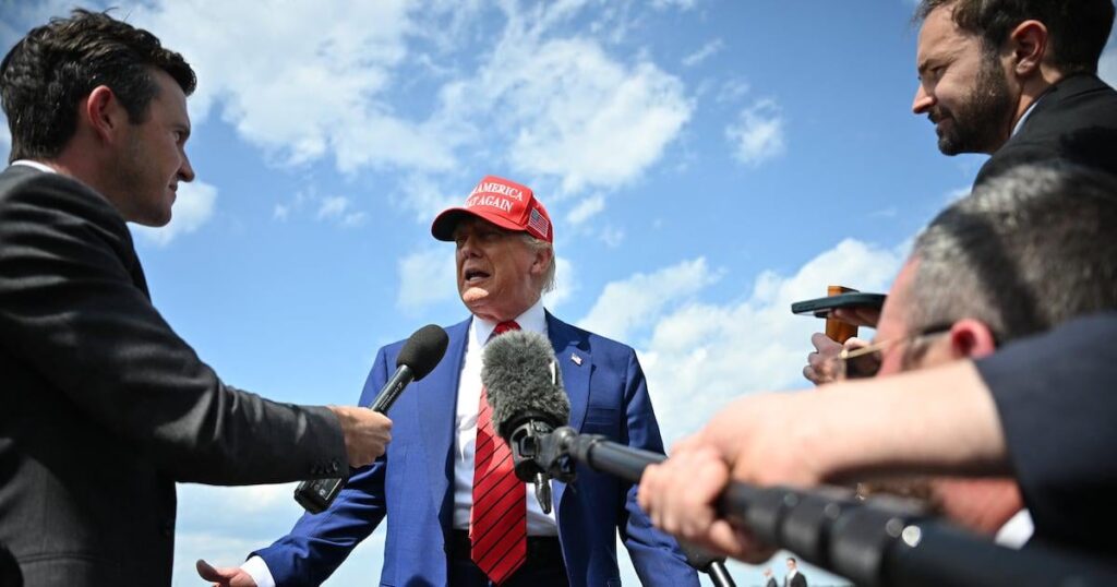 Trump gibt die Reporter schwerwarnung aus: "Sie sind in Gefahr"