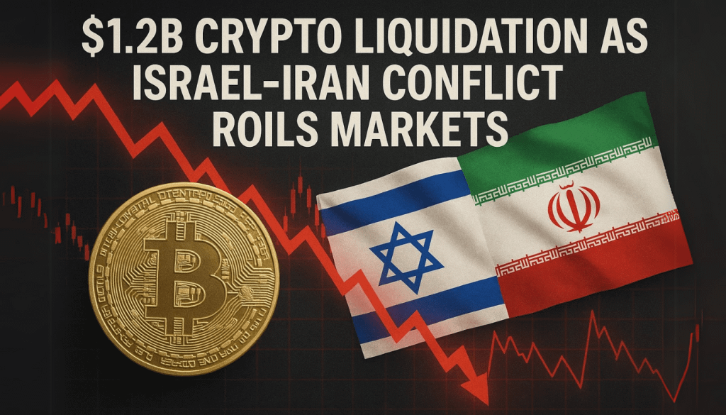 $ 1,2b Krypto-Liquidation als Israel-Iran-Konflikt Roils Markets