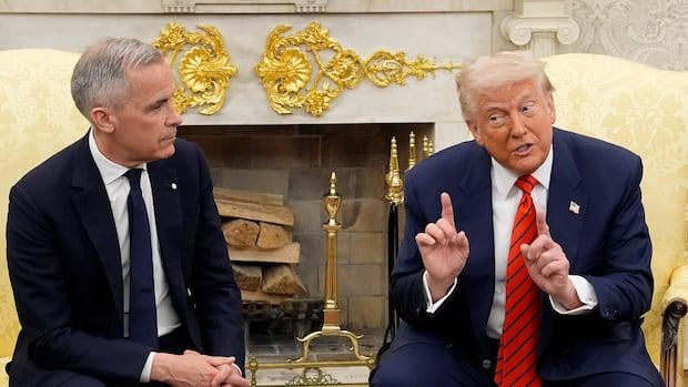 Carney, Trump, um sich am Montag vor G7 zu setzen, während die Arbeit am Tarifvertrag fortgesetzt wird