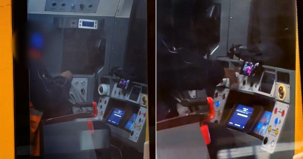 Der London -Underground -Fahrer entlassen nach dem Stricken und Ansehen von Videos am Steuer