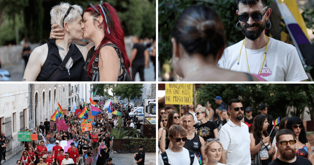 Der Fotostolz in Split fand mit zahlreichen Nachrichten und Bannern statt, und ein berühmtes Gesicht erschien … Der Fotostolz in Split fand mit zahlreichen Nachrichten und Bannern statt, und ein berühmtes Gesicht erschien ...