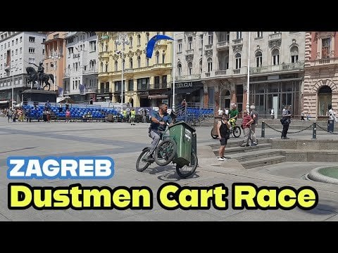 Traditionelle Rasse von Reinheitspersonal in Zagreb