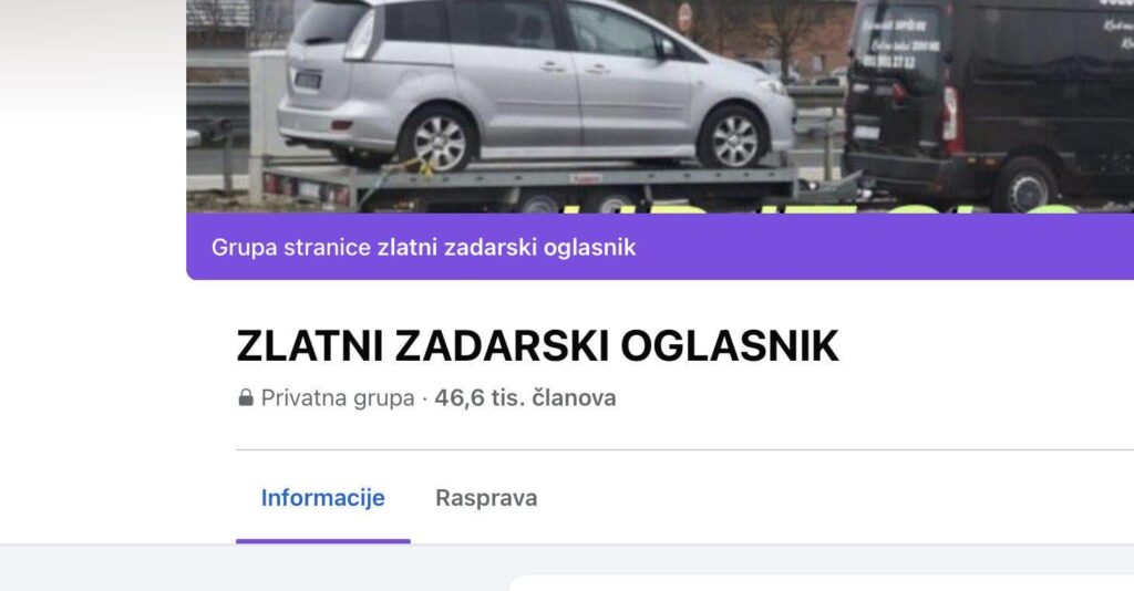 Eine interessante Anzeige in der Zadar -Gruppe: "Es gibt drei Männer, um einen Pornofilm zu drehen" - Zadar -Zeitung