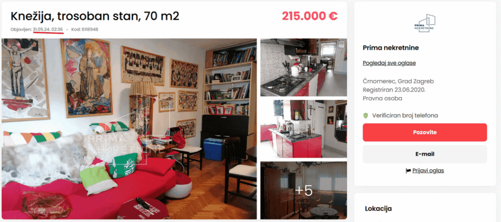 Logik. Sie haben die Wohnung seit einem Jahr nicht mehr verkauft, also kommen Sie zu dem Schluss, dass es ratsam wäre, den Preis zu erhöhen, damit er nicht von anderen abweichen würde.