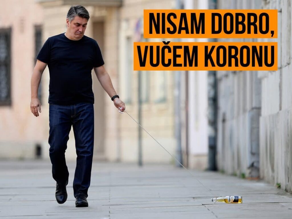 Zoran Milanovic hat seine offiziellen Aktivitäten abgesagt, weil er krank war. Zoran Milanović: "Ich ziehe seit zehn Tagen etwas Koron"