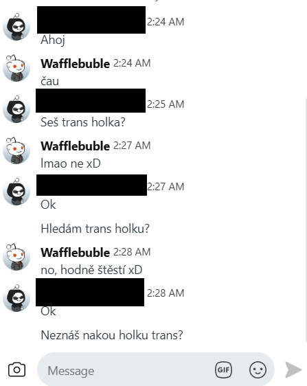 Und ich fragte mich, wie es mir bei Reddit nicht etwas Seltsames passiert war