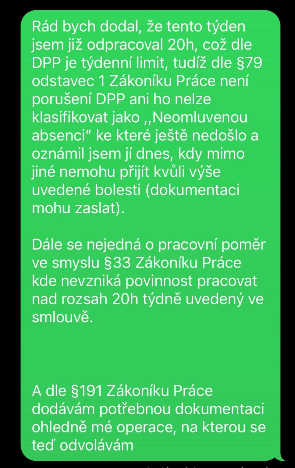 Rat über den Arbeitgeber, was sich weigert, DPP rückgängig zu machen