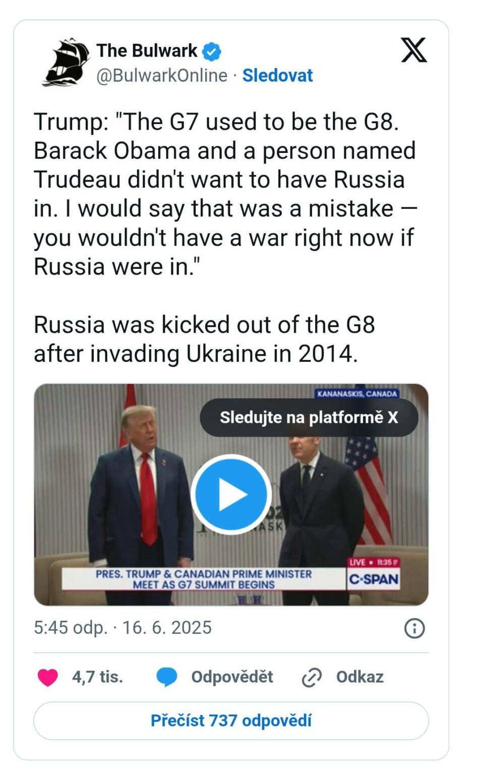 Trump kam an, um G7 herunterzulaufen, kritisierte alle, dass sie auf Russland ungesund sind und wieder gegangen sind Trump kam an, um G7 herunterzulaufen, kritisierte alle, dass sie auf Russland ungesund sind und wieder gegangen sind