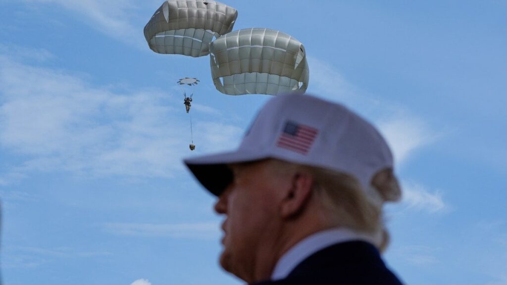 Trumps Geburtstagsparade kann wegen Gewittern abgesagt werden