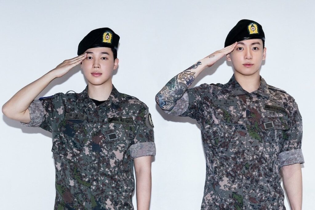 Jimin und Jungkook von BTS entlassen sich vom Militär