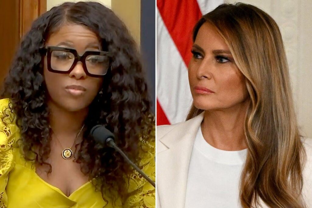 Jasmine Crockett Dämpfe über Melanias 'Einstein Visum' und zerstört die Modellierungskarriere der First Lady