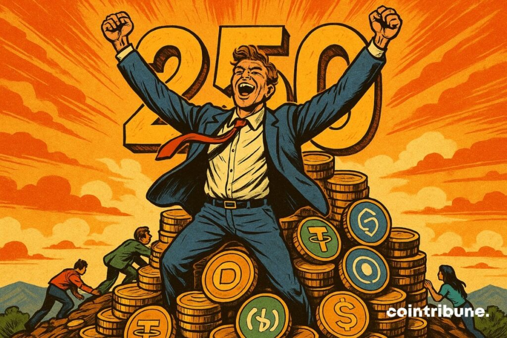 Der diskrete Boom von Stablecoins seit Januar 2025: Tether trifft mit 1,45 Milliarden US -Dollar in 7 Tagen hart