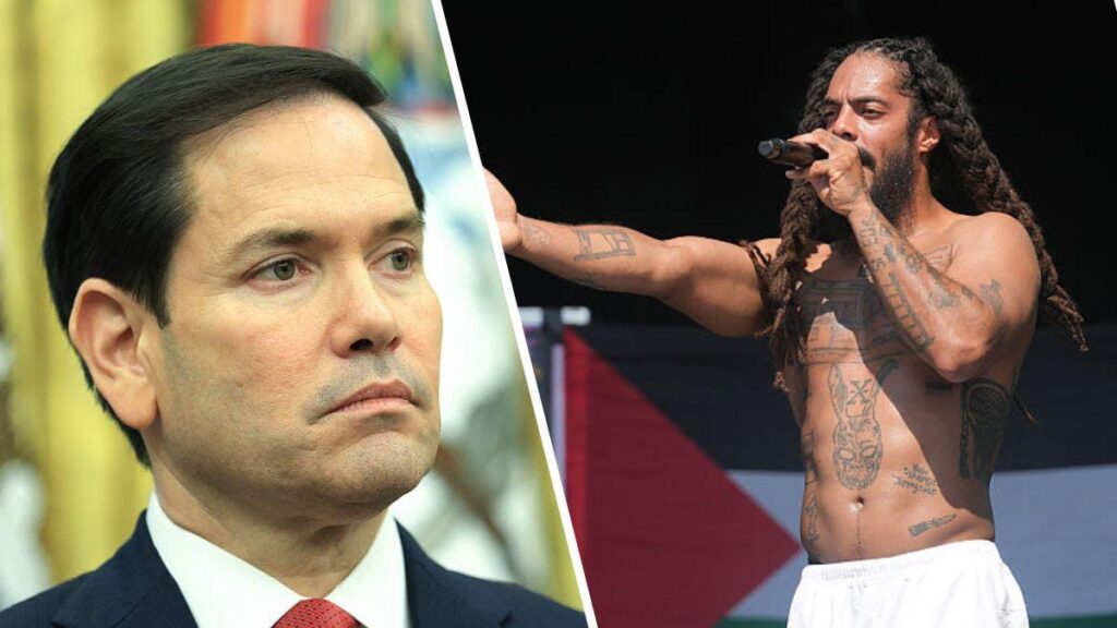 EXKLUSIV: Außenministerium möchte das Visum für britische Rapper widerrufen, die „Tod an die IDF“ gesangen haben EXKLUSIV: Außenministerium möchte das Visum für britische Rapper widerrufen, die "Tod an die IDF" gesangen haben