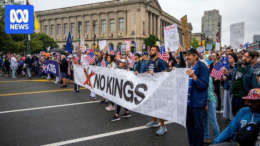 "Keine Könige" Proteste gegen Donald Trump Flood Streets in LA und anderen US -Städten
