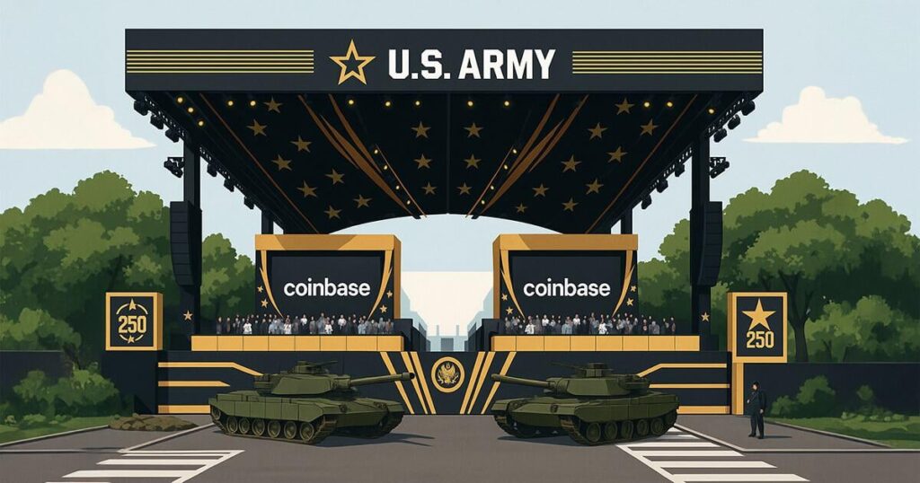 Coinbases Sponsoring von Trumps Military Parade Sparks Debatte über Cryptos Anti-Establishment-Wurzeln