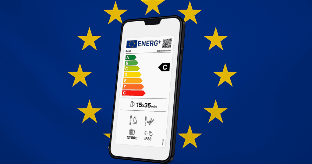 Alle neuen Mobiltelefone kommen von jetzt an einen Energieaufkleber