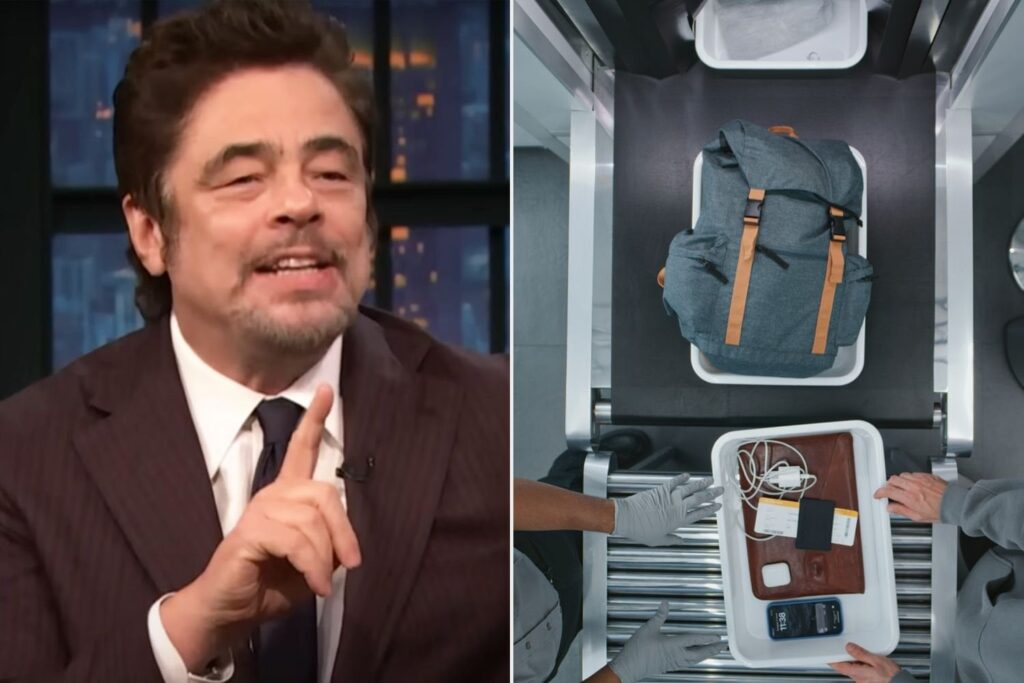 Benicio del Toro wurde von 5 TSA-Agenten wegen des Inhalts von Wes Andersons "The Phoenician Scheme" -Skript in seinem Handgepäck geschwärmt