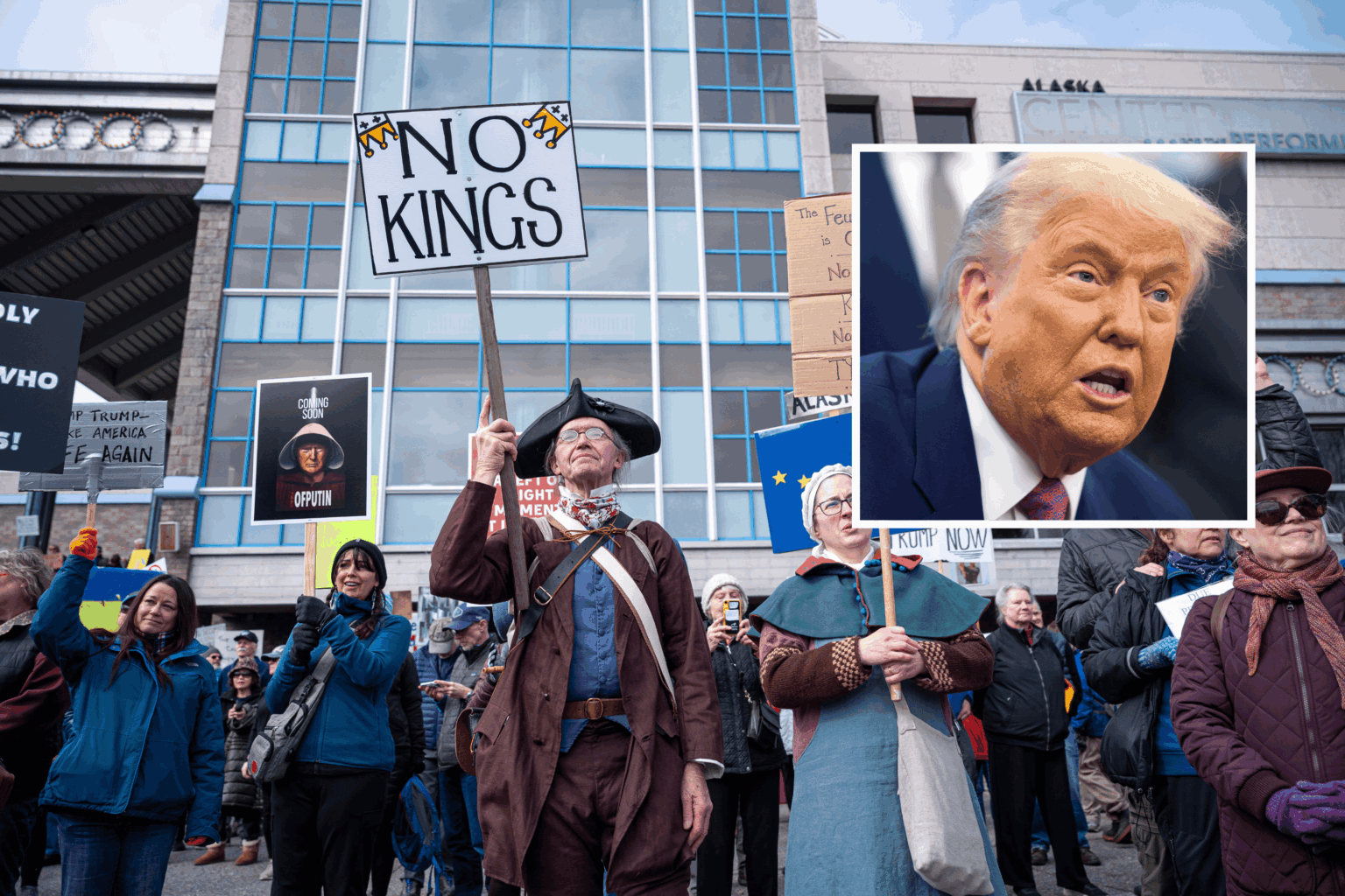 "No Kings" -Protest gegen die größte Mobilisierung seit Trump sein Amt ansässig
