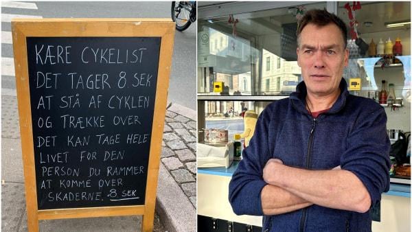 [lokal pølsemand] Thomas Telner: Das Schild hilft bei der Verkehrssicherheit